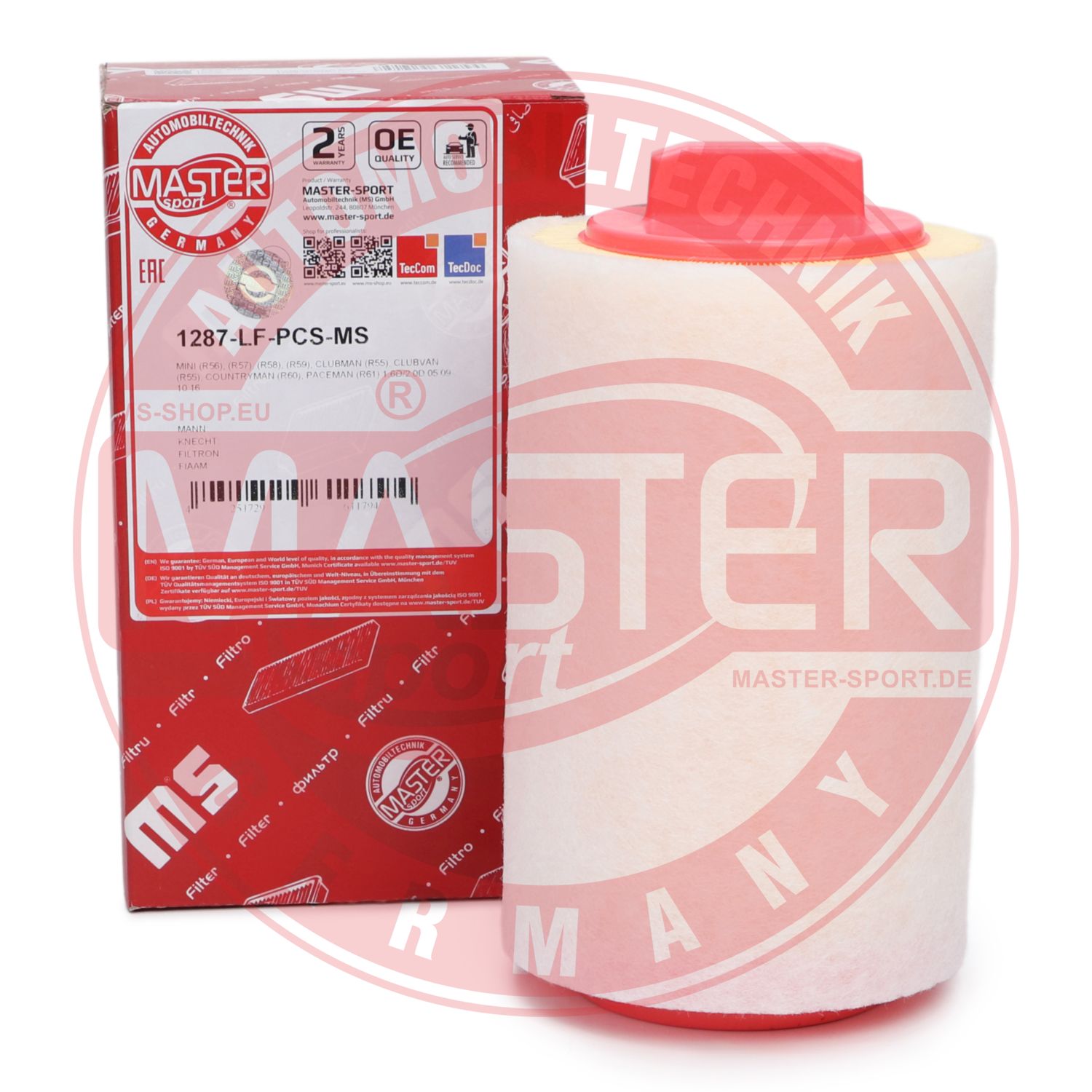 Filtru aer MASTERSPORT GERMANY 1287-LF-PCS-MS